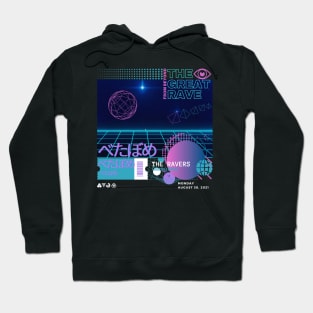 Techno Merch - The Great Rave - For Techno Music Lovers Hoodie